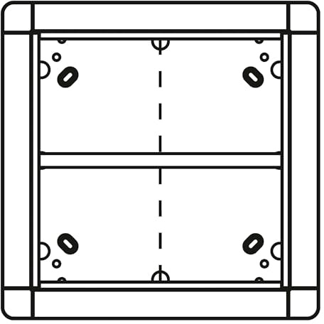 Ritto 1881570 Portier Rahmen UP 4fach quad. weiss