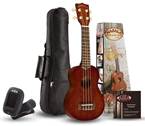KALA Makala Sopran Ukulele mit Stimmgerät und Tasche