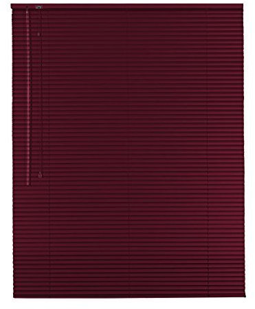 Hochwertige Aluminium Jalousie Jalousette Rollo 90 x 220 cm / 90x220 cm in Farbe weinrot - Bedienseite links // Maßanfertigung/Fensterjalousie/Fensterjalousette/Alulamellen/Alu-Lamellen