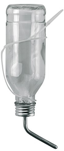 Trinkflasche f.Kaninchen 500ml aus Glas kpl. mit Aluröhrchen K74125 top Qualität