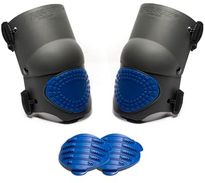 TSE Safety Trueflex GEL Knee Pads - Professional Knee pads-articulate mobility system, all-day confort GEL, Heavy Duty Work Knee Protection for Construction, Flooring & Roofing