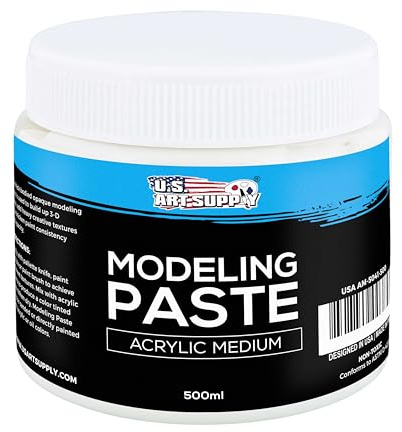 USA Art Supply modelleringspasta akryl medium, 500 ml badkar