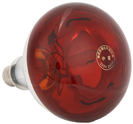 Kycklingar Värmelampa, hållbar infraröd översvämningslampa 250W glas för kyckling för fjäderfä