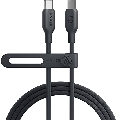 Anker USB C auf USB C Kabel, 240W USB C Kabel, Bio USB C Ladekabel 180cm lang für iPhone 17/16/15 Serie, MacBook Pro/Air, iPad Pro/Air, Galaxy S24, Pixel, Switch, LG (Schwarz)