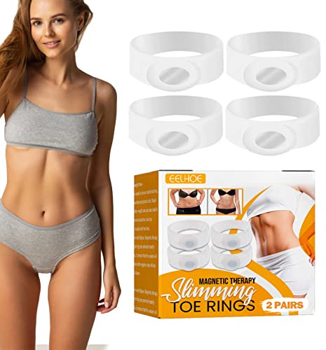 Viktminskning tåring,mjuk silikongummi magnetisk tåring med transparent vit - bantning silikon fotmassager hälsoringar kroppsform för digital Huiba