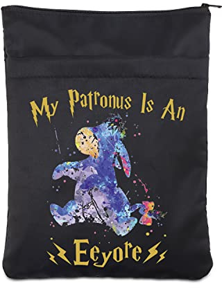 JTOUK Cartoon-Liebhaber-Geschenk My Patronus is an Eeyah, Buchhülle, Esel-Liebhaber, Geschenk für Freundin, Schwester, Patronus BSL Eu, One size