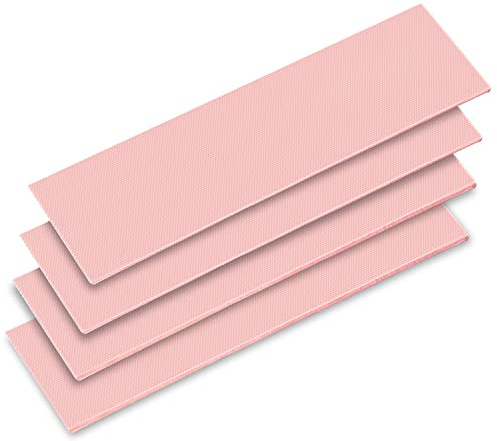 4 Pack 120x20mm 15W Thermal Pads GPU 1mm 1.5mm NVME CPU SSD M.2 SSD 2280 SSD Thermal Pad for Laptop Heatsink CPU GPU SSD IC LED Cooler (2X 1mm, 2x1.5mm)