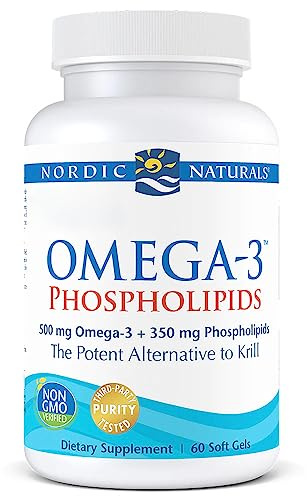 Nordic Naturals, Omega-3 Phospholipids, 60 glutenfreie Softgels, 500mg Omega-3 je Dosis, Sojafrei, GMO frei, Geschmacksneutral