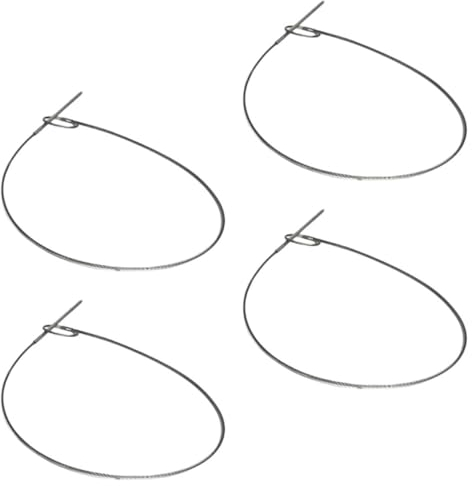 OSALADI 4pièces Lot De Brochettes Barbecue Inox Réutilisables Pour Rôtir Poulet Légumes Et Viande Résistantes Chaleur Pour Grillades Maison Et Pique-