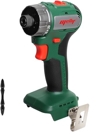 Mellif Akku Shrauber für Makita Akku 18V, Akkuschrauber mit 2-Gang-Getriebe, 20 Drehmomentstufen, 50Nm, 1650 RPM, Bürstenlos Motor, LED Licht, 1/4 Bohrer für Schraube (Akku NICHT Enthalten)