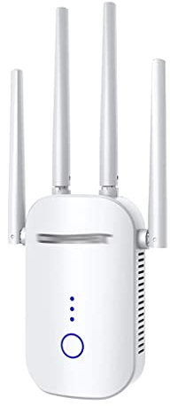 ZHCHAO Extender 1200Mbps Wi Fi Repeater Band 2.4&5Ghz W Ifi Router Long Range Booster 4 Antenna Amplifier