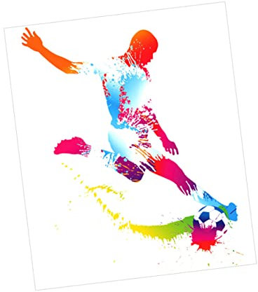 Yardenfun Fußball-wandkunst – Wanddekoration Selbstklebender Fußball-aufkleber Für Das Wohnzimmer Pvc-material Sport-aufkleber Für Das Kinderzimmer