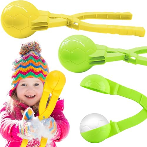 Shyllin Schneeball Former, 2 Stück Schneeball Maker, Sandball Schneeball Clip, Winter Schneeballzange Spielzeug, Schneeball Clip für Kinder im Freien Spielen Schnee, Winter Outdoor Spielzeug