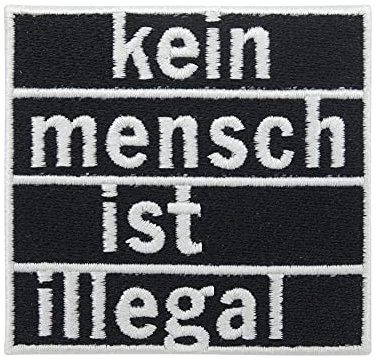 Finally Home Patch zum Aufbügeln - Kein Mensch ist illegal | Patches, Bügelbild, Aufbügler, Aufnäher