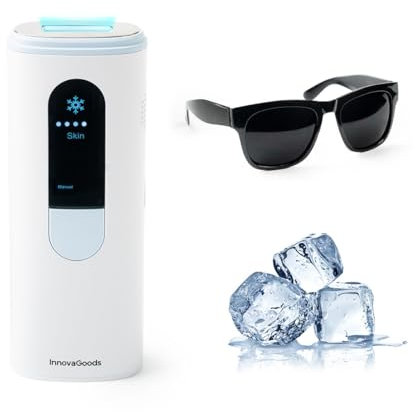 InnovaGoods® epilatore luce pulsata Cool Function, depilatore corpo donna IPL 5 livelli di energia e 2 modalità di utilizzo, 999.999 lampi, laser peli donna luce pulsata per gambe, bikini, ascelle