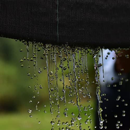 RUETERY Fieltro para malas hierbas, 100 x 2 m, permeable al agua, para jardín, malas hierbas con alta estabilización UV para macizos, invernaderos y caminos