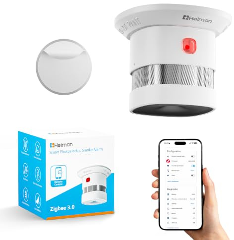 Heiman Smart Zigbee HS1SA-E Plus - Detector de humo (1 unidad)