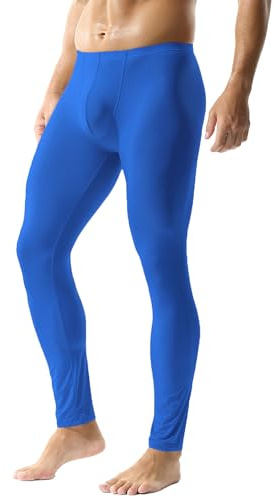 YUFEIDA Collant Long pour Homme avec Ceinture Souple Transparent