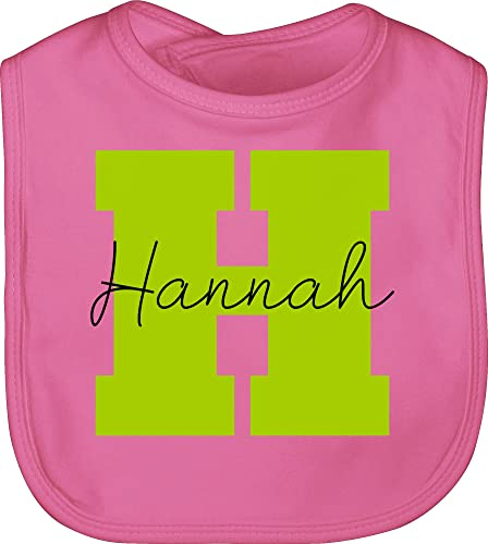 Baby Lätzchen - Mädchen Bekleidung kreativ und - Buchstabe mit Name - Geschenk mit Namen Persönliches personalisiertes Custom Gift Namen bedrucken Initialen Anfangsbuchstabe Namens Geschenk
