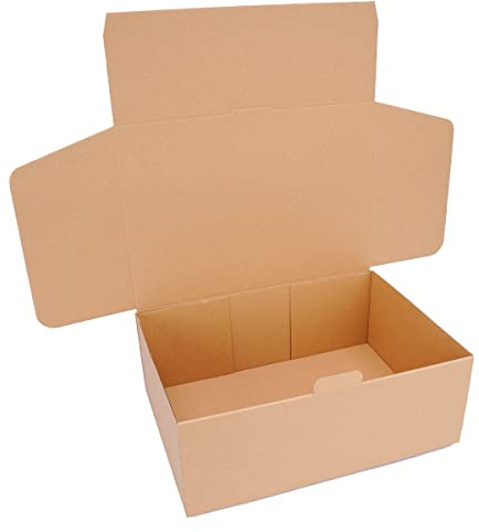 verpacking Vikkartong 350 x 250 x 130 mm Brun (yttermått 355 x 255 x 135 mm) WP 50 Fraktkartong DHL kartong Hermes DPD GLS-förpackning (100 stycken)