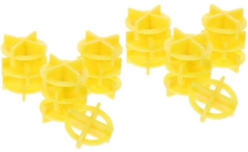 Mikikit 200pcs Tile Cross Spacers for Ceramic Tile and Floor Reusable Positioning Spacers for Home Tiling Projects