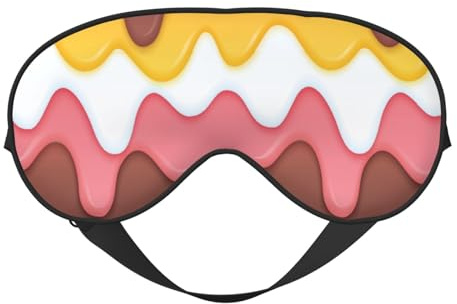 Schlafmaske für Frauen und Männer, Creme-Textur-Muster, weiche Reise-Augenmaske, Schlafmaske mit verstellbarer Schnalle für Frauen und Männer, lustige Bandagen für Partyspiele