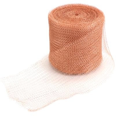 QWORK® Copper Mesh Slug and Snail Control,5Inches X 78 Feet, Pure Copper Mesh Roll for Indoors&Outdoor, Garden