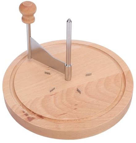Cheese Curler Stainless Steel Scraper Beech Wood Disc Shaver Spiral Spreader Cheese Slicers