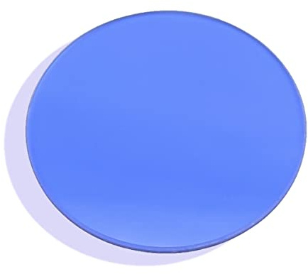 Accesorios Para Microscopios Microscopio Filtro de color azul 32 mm 35 mm 42 mm 45 mm for accesorios de microscopio biológico Vidrio azul transparente Durabilidad Y Rendimiento Confiable(Diameter 32 m