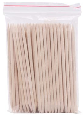 BESTYASH Palitos de Madera Herramienta Multifuncional 500 para Uñas Punta de Diamante y Depilación para Manicura y Pedicura, Uso Diario en Casa