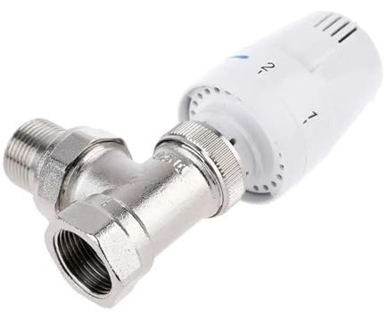 IDDCMWNB Automatisches Thermostat Temperaturregelventil Thermostatventil Heizkörperventil Winkel Fußbodenheizung Spezialventil Kupfer DN15/DN20(DN15)