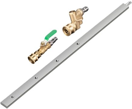 Liakyunf Varilla para Limpiar Radiadores - Herramienta Ajustable para Limpieza De Radiadores,Varilla De Acero Inoxidable Portátil 61 Cm con Alta Presión para Maquinaria Pesada Lavadoras A Presión