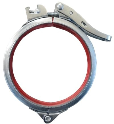 harayaa Adjustable Hose Clamp Quick Release Versatile Accessory Useful Easy Installation Parts Multifunction Industrial Duct Clamp, Inner Diameter 100mm