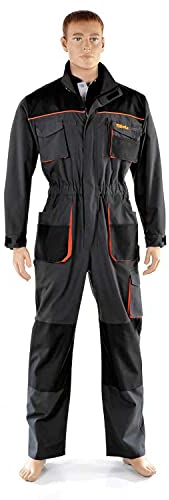 Beta 7905E M Tuta da lavoro in T/C canvas 260 g, inserti in Oxford, grigio