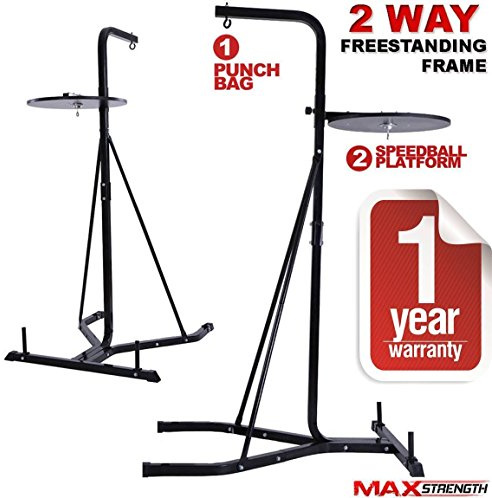 MAXSTRENGTH - Trépied Support Pied pour Sac de Frappe Boxe Arts Martiaux Kickboxing