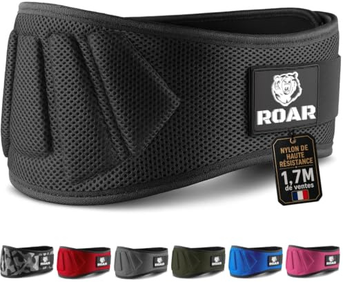 Roar® Cintura lombare Palestra, Cintura Palestra Uomo e Donna, Cintura Sollevamento Pesi, Sollevamento Pesi, Muscolazione, Cintura Gym Uomo, Cintura Pesi…