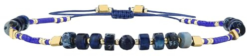 KELITCH Damen Freundschaft Armbänder Strand Stränge Armbänder Regenbogen Samen Perlen Schmuck - Farbe 15E