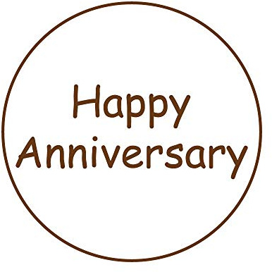 Happy Anniversary Keksstempel, Fondant