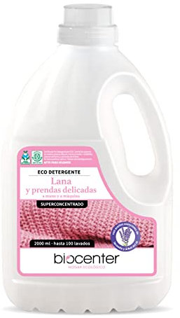 BIOCENTER - Detergente ecológico para Lana y prendas delicadas - Botella Ecofriendly de 2 litros