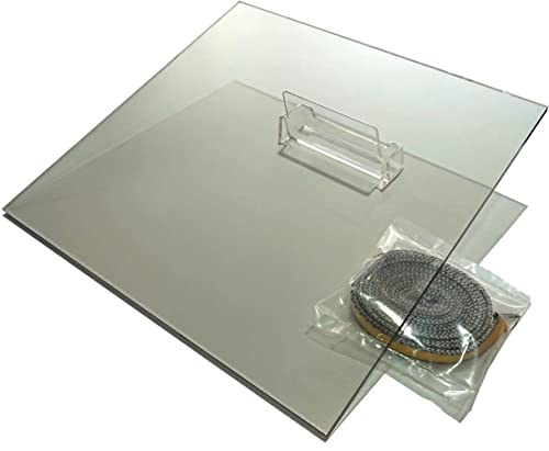 Kaminscheibe SENDEO SCHOTT ROBAX Glaskeramik 32 x 32cm (4mm)