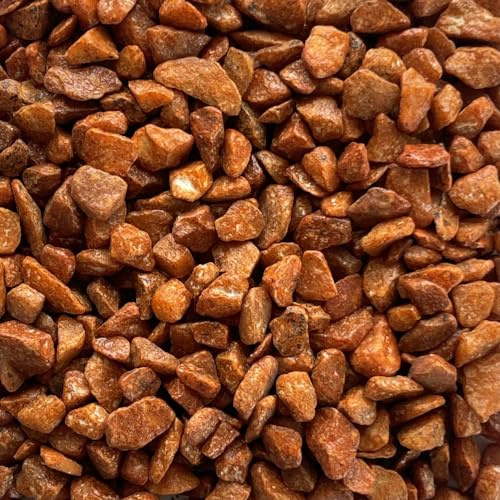 naninoa DEKOSTEINE farbig 9-13mm (Bunte Dekosteine, Farbsteine) 5 kg farbige Steine. Farbe: Orange braun, Terra