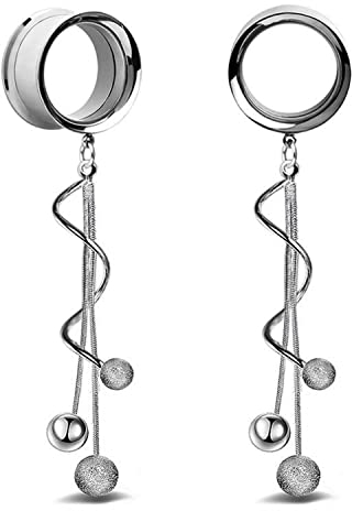 XINHE 2PCS Flesh Tunnel Piercing Ohrstöpsel Ohrringe mit Anhänger Ohrringen 6mm-25mm,20mm(13/16)