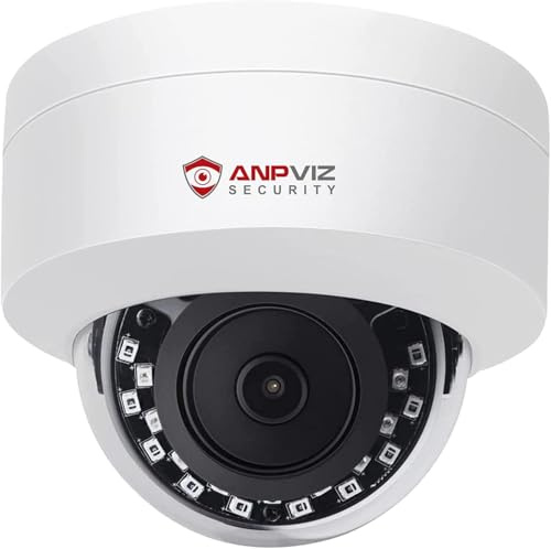 Anpviz UltraHD 4K (8MP) Security IP PoE Dome Camera Outdoor with Microphone/Audio, 3840x2160, Human Vehicle Detection, 100ft IR Night Vision, 2.8mm Wide Angle, IP66, Not PTZ,IPC-D280W-S (U Series)