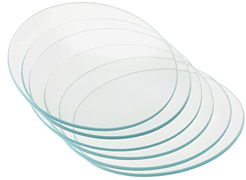 PATIKIL 90 mm Diameter Watch Glass, 12 Packs Beaker Cover Smooth Edges Chamfered Arc for Laboratory, Transparent