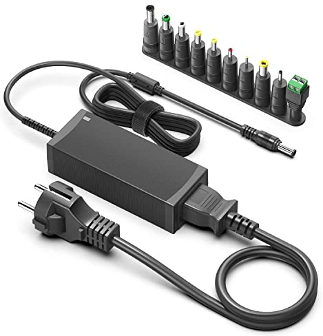 HKY Universal Netzteil 12V 2,5A Trafo 30W Ladegerät für LED-Streifen, Radio, Router, Hub, CCTV-Kamera, externe Festplatte, FritzBox, Yamaha Tastatur, Switch, Adapter mit 11 DC-Steckern