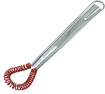 MACIMO Stainless Steel Whisk Spring Hand Mixer Spoon Kitchen Eggs Sauces Honey Cream Mixing Kitchen Gadgets (Color : Red)