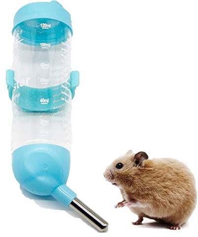 zalati Wasserspender Wasserflasche mit Düse Käfig zum Aufhängen für kleine Haustiere, Hasen, Frettchen, Hamster, Meerschweinchen, Kaninchen