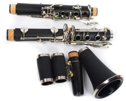 Klarinette Instrument 17 Tasten Bb-Klarinette, Ebonit-Holzrohrkörper, Vernickelte Tasten, Klarinette, Holzblasinstrument