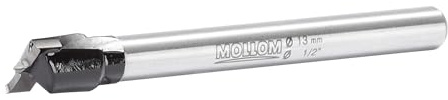 MOLLOM 1/2 (13mm) Carbide Forstner Drill Bit | 1.7mm Thickness YG8 Carbide Tipped, Hinge Cutter Tool For Hard Soft Wood, Plastic, Plywood, Precise Woodworking