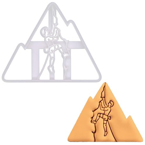 BAKERLOGY Emporte-pièce Escalade en plein air - Conception détaillée d'emporte-pièces pour la pâtisserie et l'artisanat, adaptée au fondant, à la pâte, à l'argile